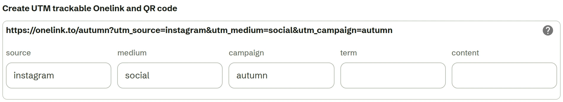The UTM campaign tool building a tagged link from a source, medium and campaign